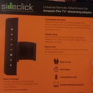 Sideclick. universal remote attachment for amazon